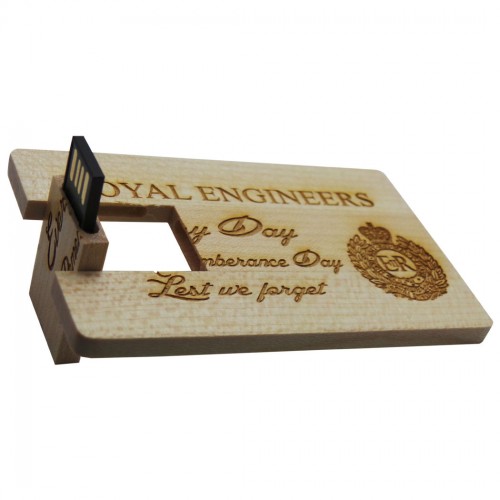 Royal Engineers Wooden USB Memory Stick Royal Engineers Wooden USB Memory Stick